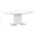 Barnes - Extendable Dining Table High Gloss White 1800 x 900 x 760 mm MDF